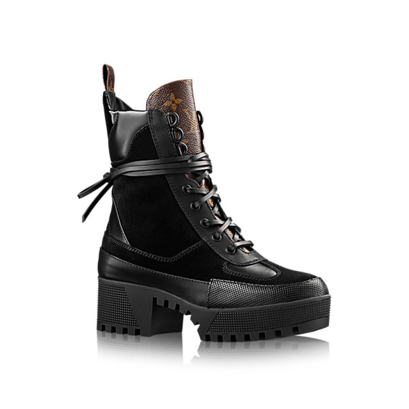 louis vuitton monogram combat boots